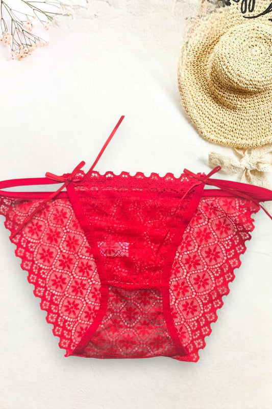 Luxury Lace Bikini Panty – Ultra Feminine with Satin Bow
