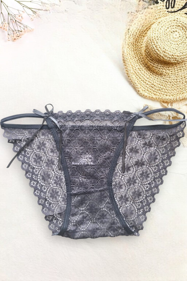 Luxury Lace Bikini Panty – Ultra Feminine with Satin Bow