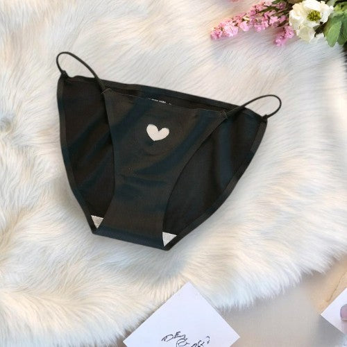 Sheer Heart Print Panties(PO3) – Ultra-Light Breathable Mesh Underwear