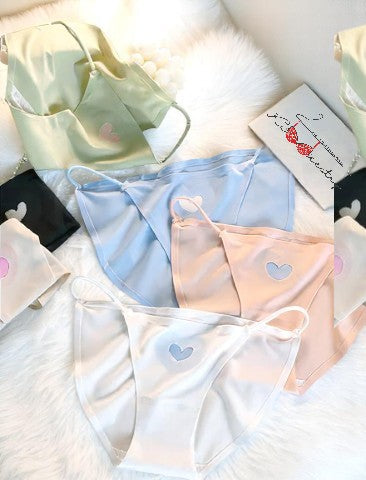 Sheer Heart Print Panties(PO3) – Ultra-Light Breathable Mesh Underwear