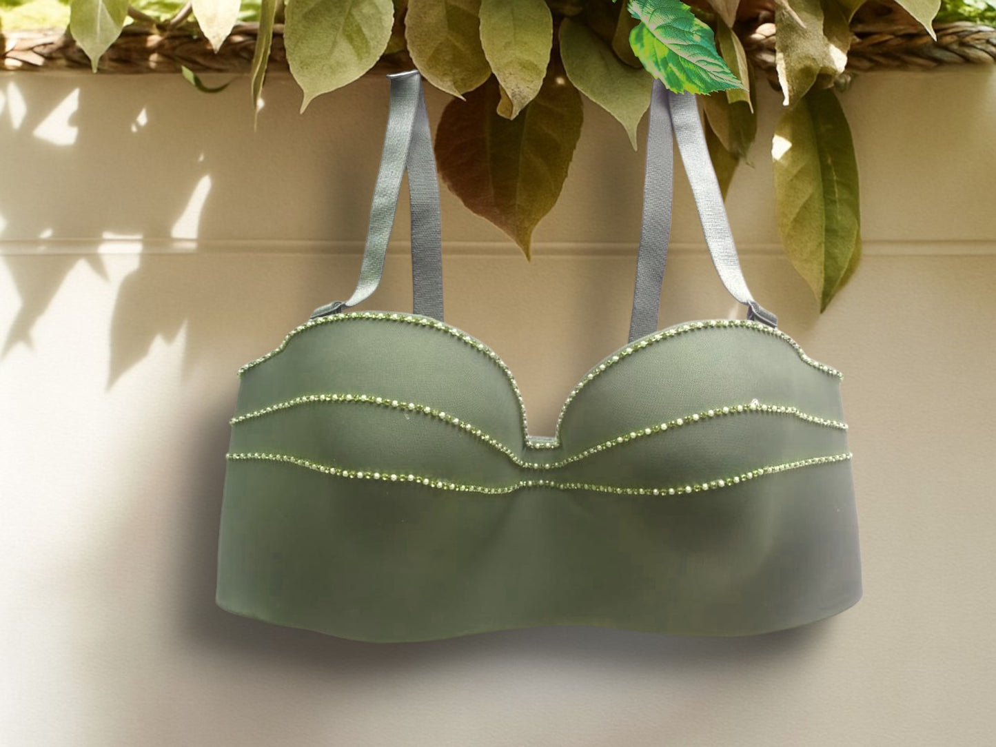 Pearl Chain Soft Padded Bralette – Sexy Lingerie