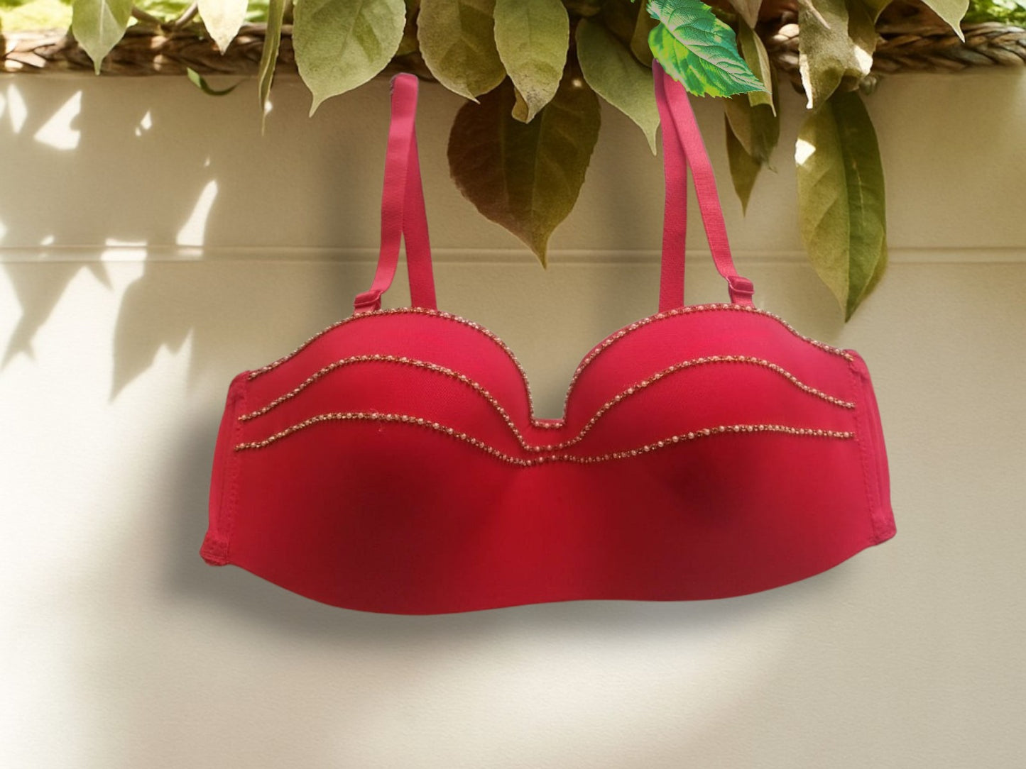 Pearl Chain Soft Padded Bralette – Sexy Lingerie