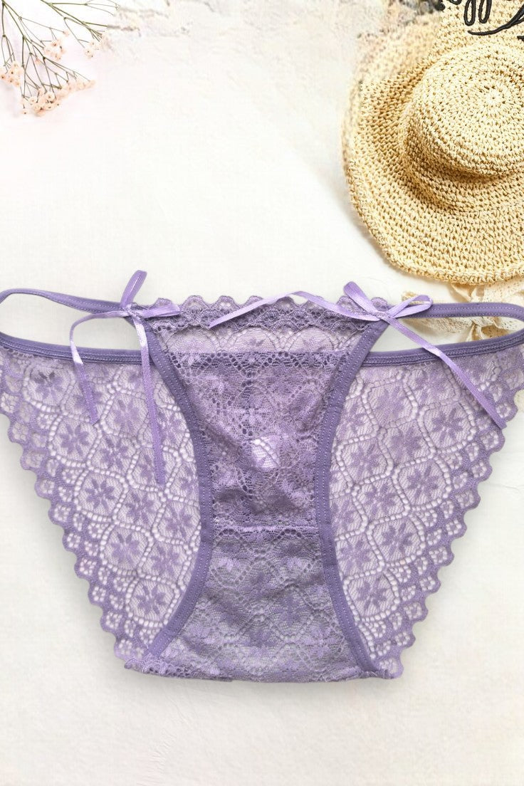 Luxury Lace Bikini Panty – Ultra Feminine with Satin Bow