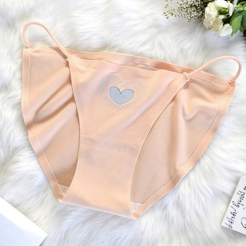 Sheer Heart Print Panties(PO3) – Ultra-Light Breathable Mesh Underwear
