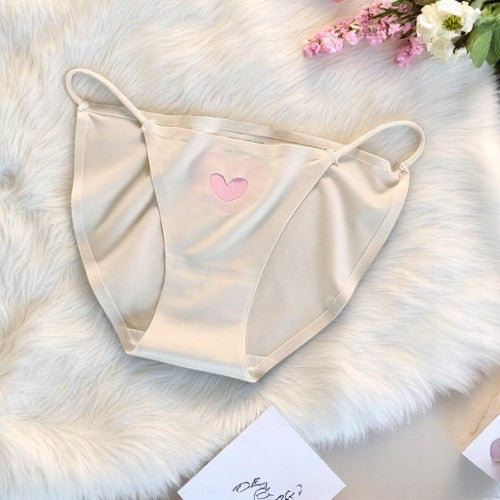 Sheer Heart Print Panties(PO3) – Ultra-Light Breathable Mesh Underwear