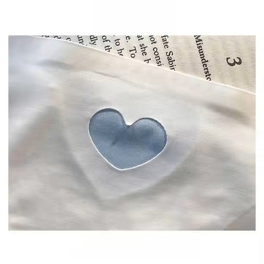 Sheer Heart Print Panties(PO3) – Ultra-Light Breathable Mesh Underwear
