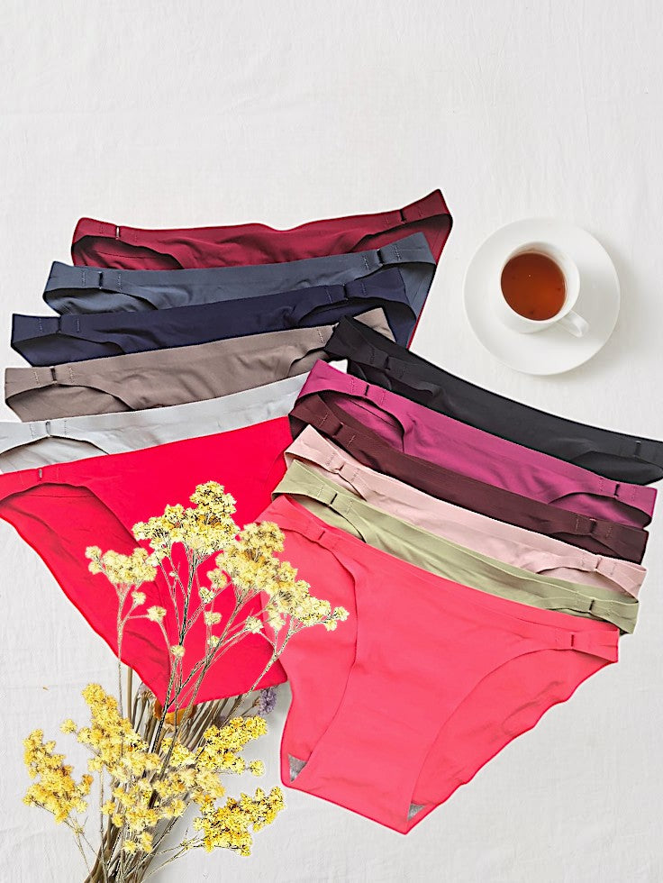 Seamless Breathable Mid-Waist Panty  – Soft, Stretchy & Invisible Underwear